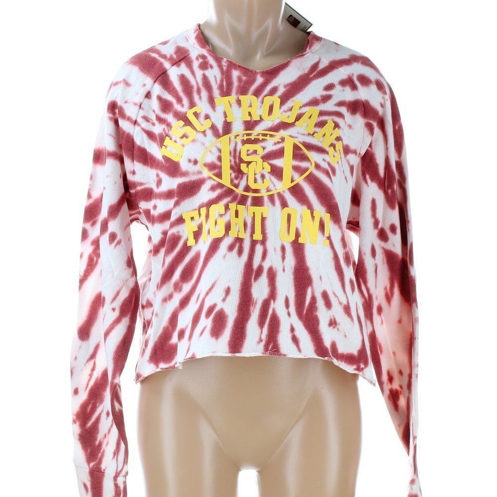 Collegiate Collection CROP Pullover Sweatshirt by Pink Victoria's Secret NWT